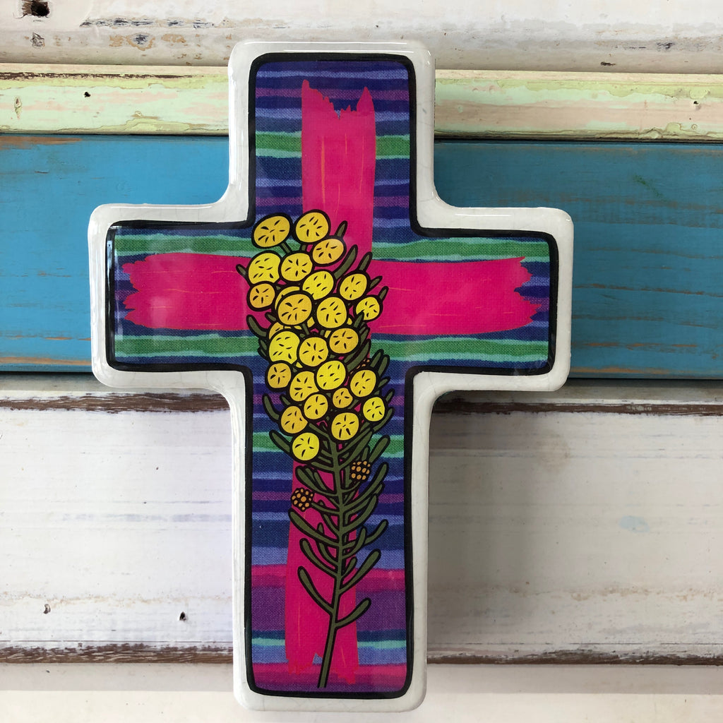 A luscious mix of bright stripes & native Australian Wattle, the Wattle Mex Cross