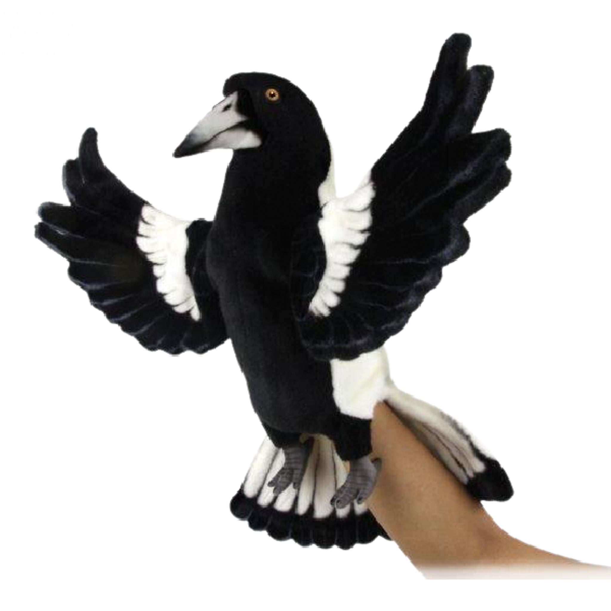Hansa hand puppet magpie