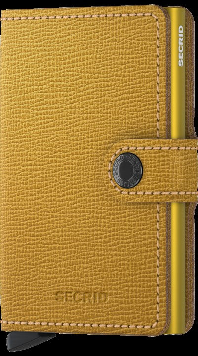 Secrid Mini Wallet made to hold credit cards, cash and has RFID protection