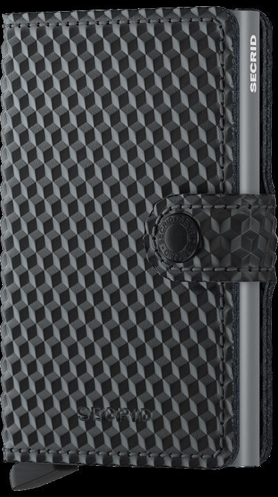 Secrid Mini Wallet made to hold credit cards, cash and has RFID protection