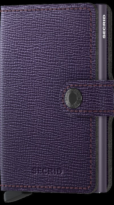 Secrid Mini Wallet made to hold credit cards, cash and has RFID protection