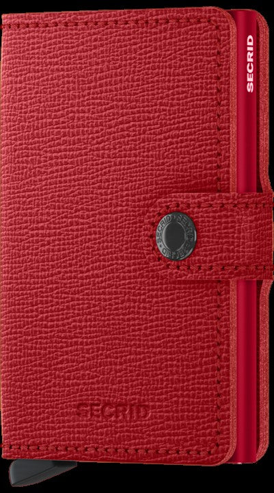 Secrid Mini Wallet made to hold credit cards, cash and has RFID protection