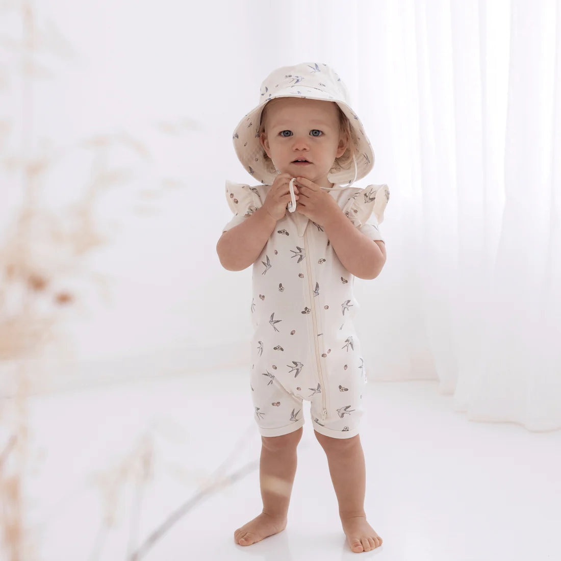 Swallow Zip Romper