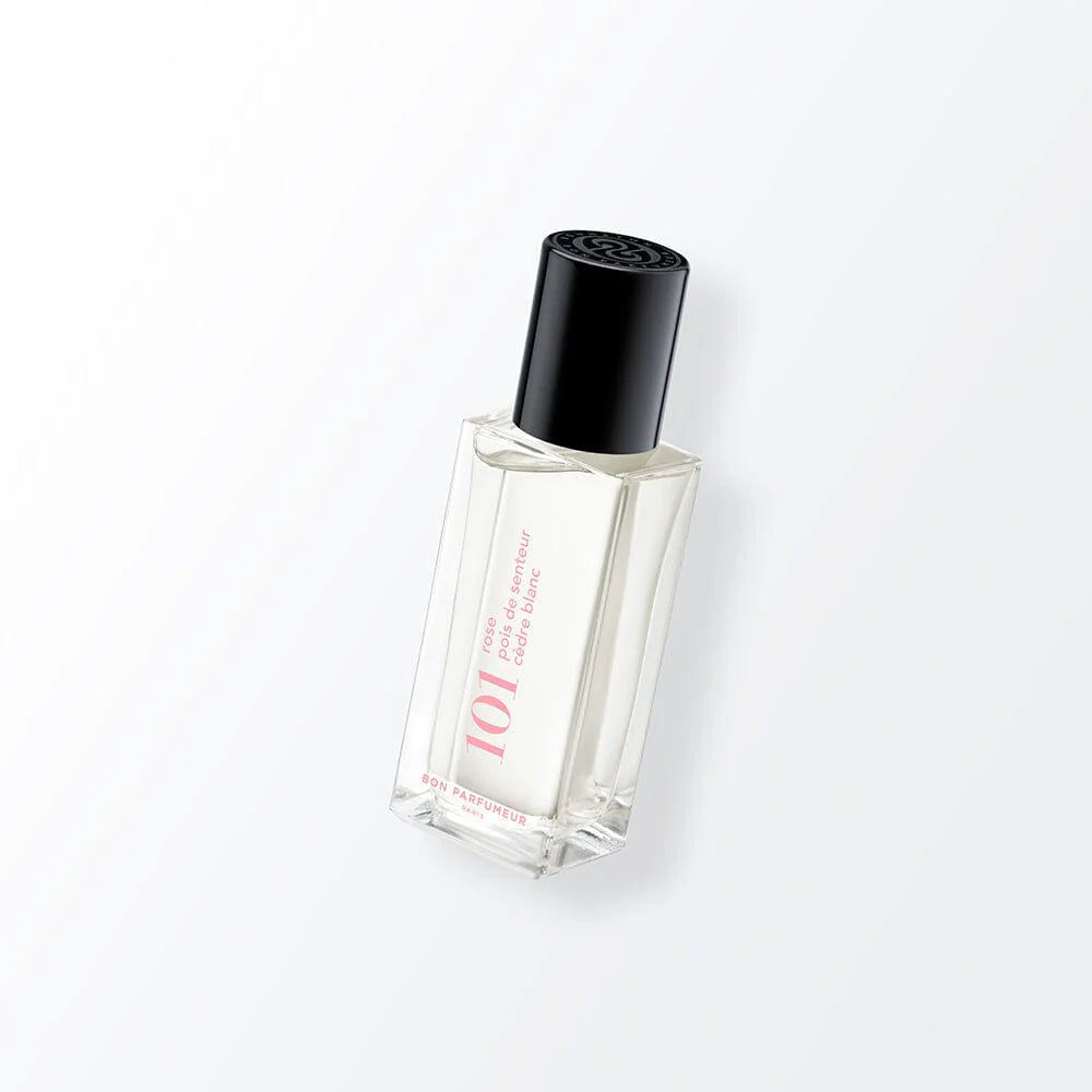 Eau De Parfum 101 -Rose, Sweet peas, Cedar