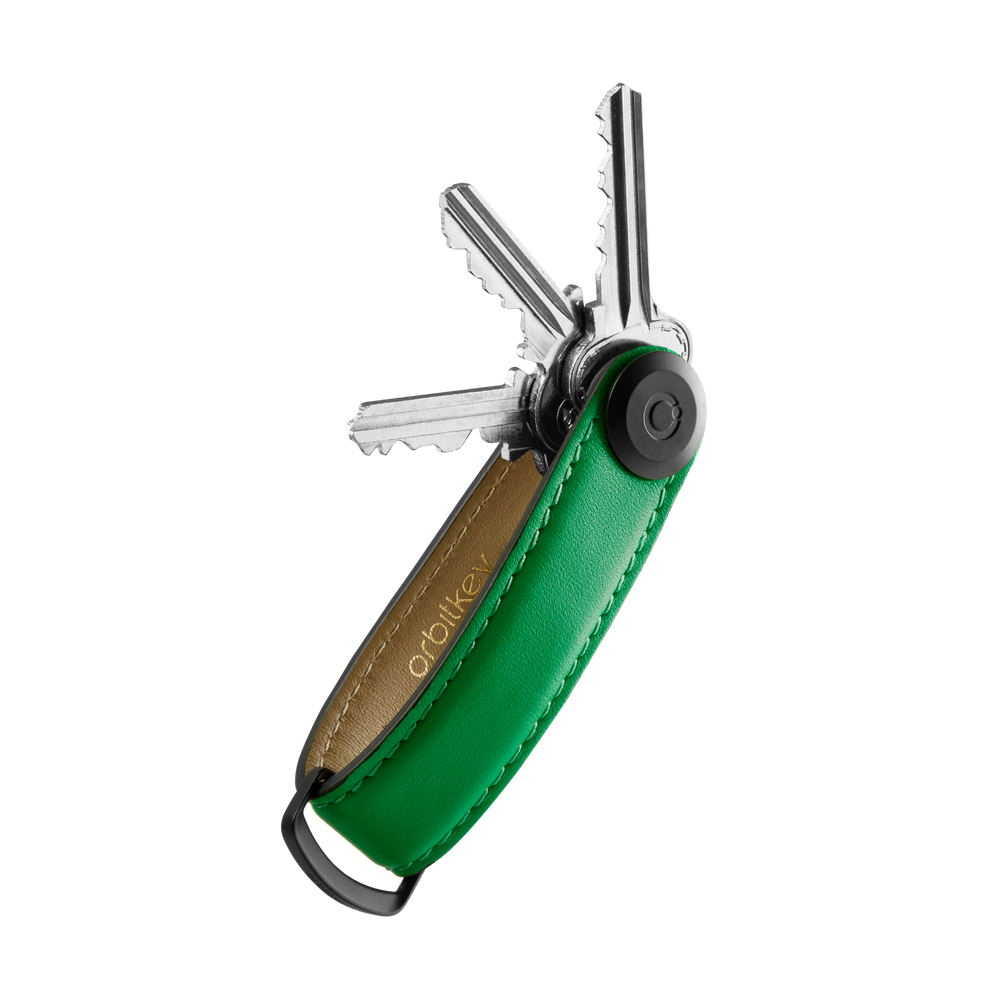 Orbit key organiser leather island green, RFID protection holds up to 7 keys