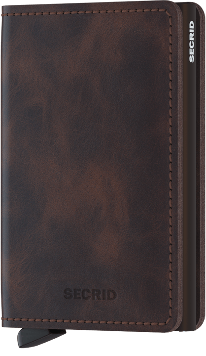 Secrid Slimwallet vintage Brown, RFID protection, Leather