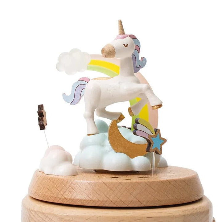 Wooderful Life Unicorn Glow Rotate Music Box