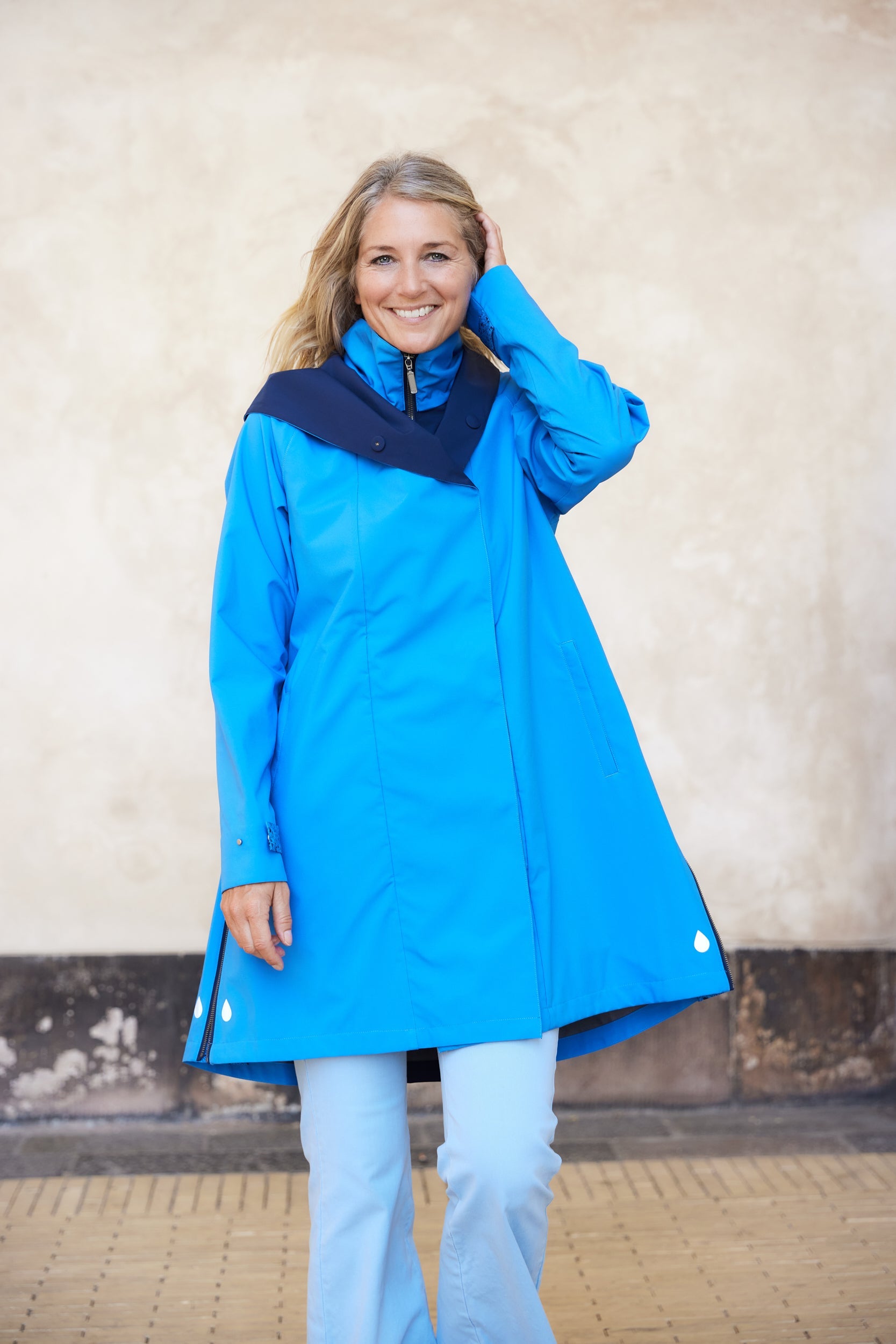 Regn raincoat, waterproof, windproof, fully machine washable