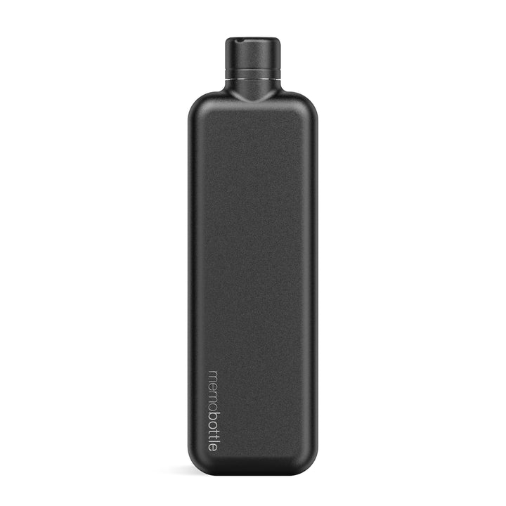 Slim stainless steel memo bottle