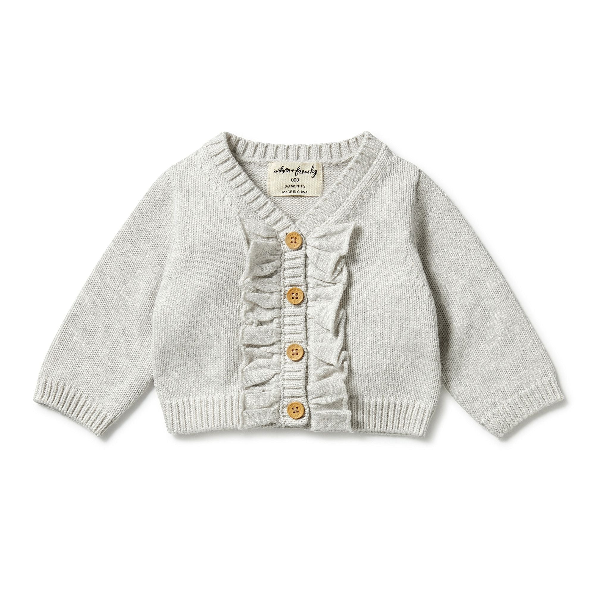 Knitted Ruffle Cardigan