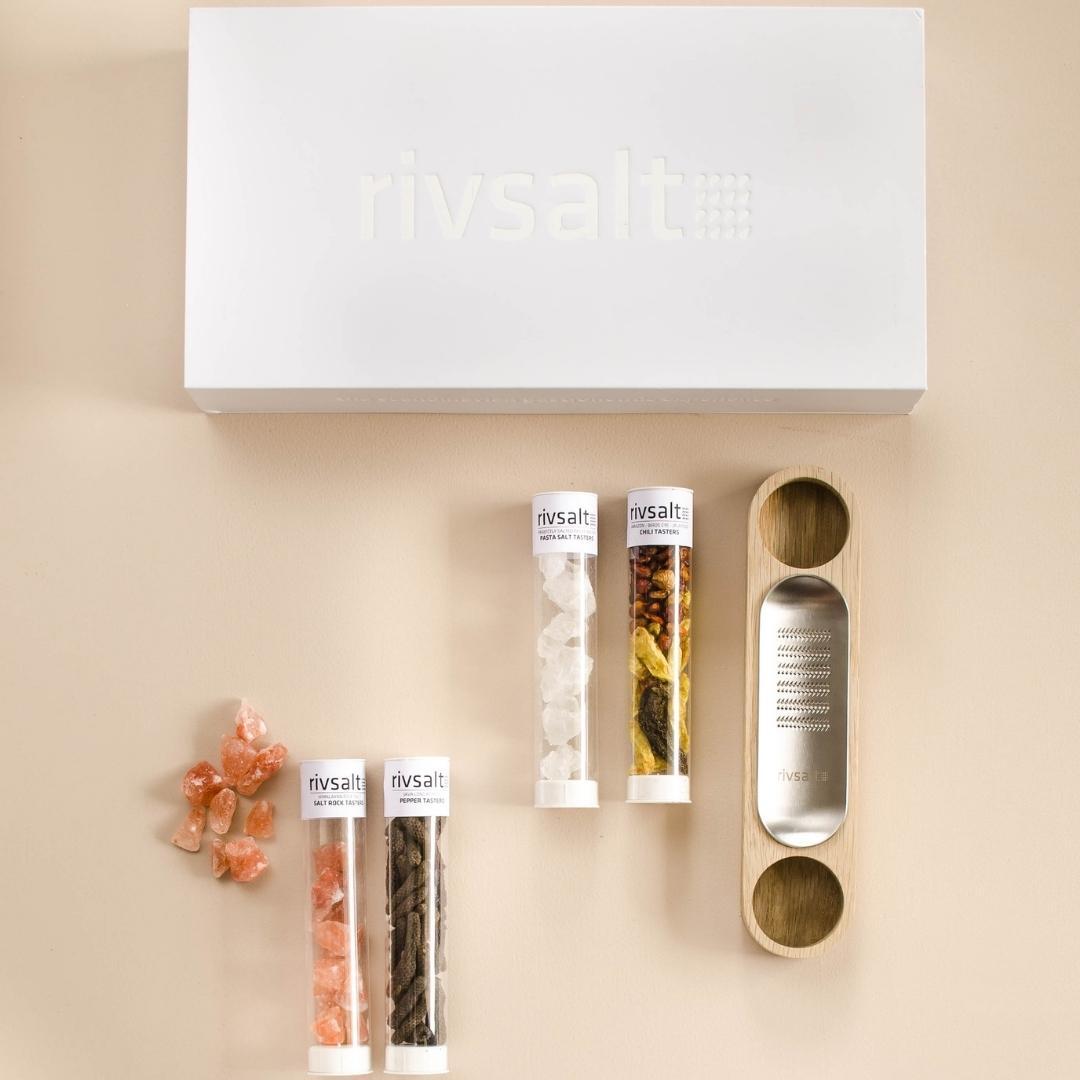 Rivsalt Gift Box Tasters- Selection of Salt, Pepper & Chilli