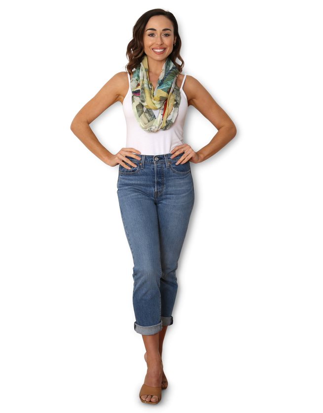 Jardin D orange Scarf