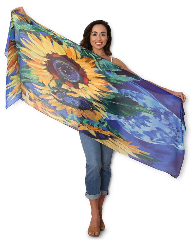 Sunflowers By Sofia Scarf